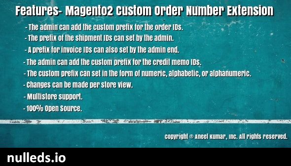 Magento2 Custom Order Number Extension