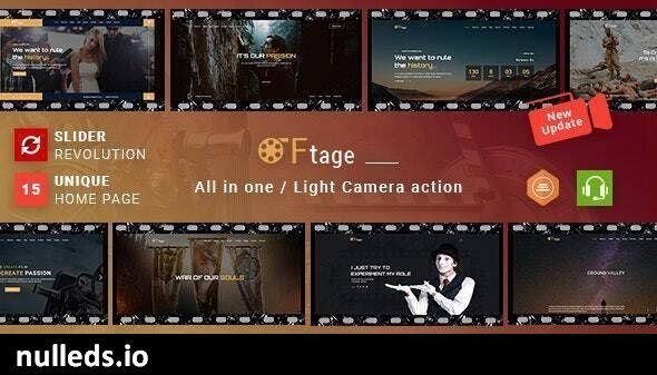 Movie Production & Film Studio WordPress Theme - Ftage