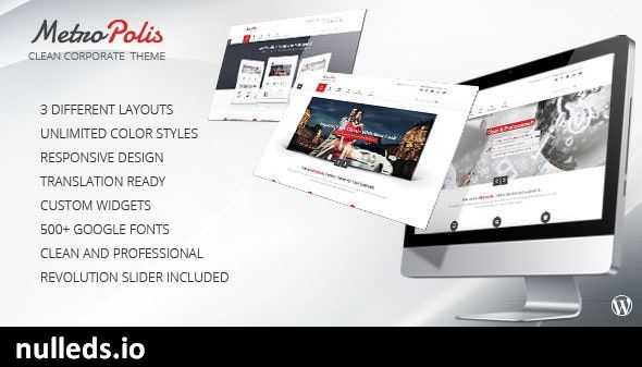 Metropolis - Clean Multipurpose Wordpress Theme