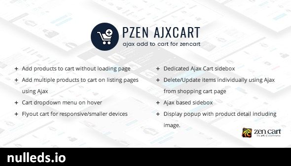 Pzen Ajxcart - Ajax Add to cart for Zencart