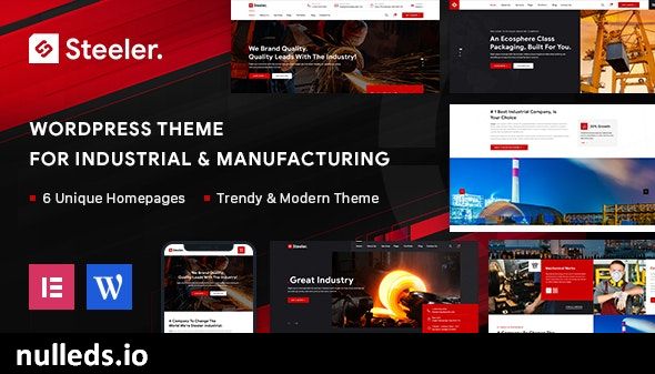 Steeler - Industrial & Manufacturing WordPress Theme