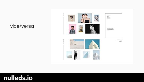 Viceversa - Minimal Photography and Portfolio WordPress Theme