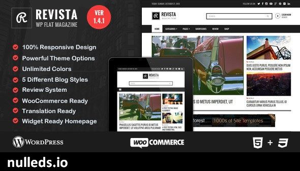 Revista - Flat Magazine WordPress Theme