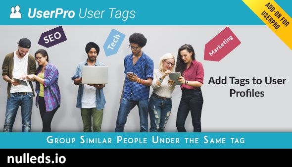 Tags add-on for UserPro