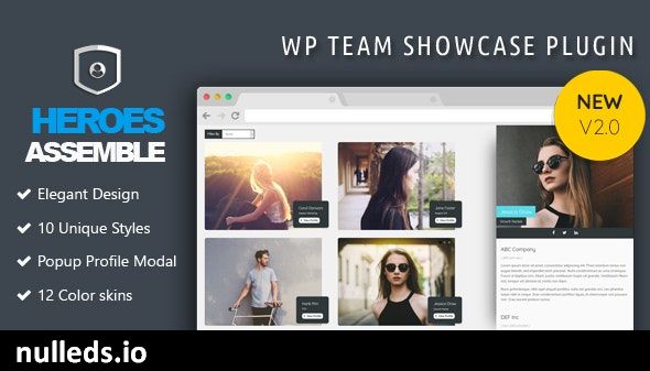 Heroes Assemble - Team Showcase WordPress Plugin