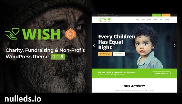 Wish - Charity WordPress Theme