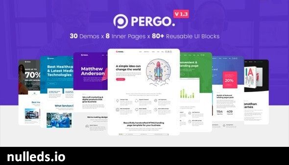 Pergo - Multipurpose Landing Page WordPress Theme