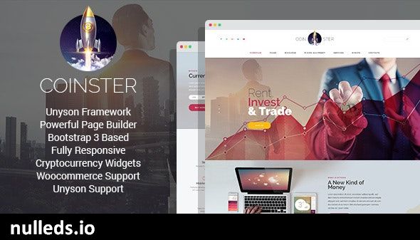 Coinster - Mining and Cryptocurrency Exchange WordPress Theme