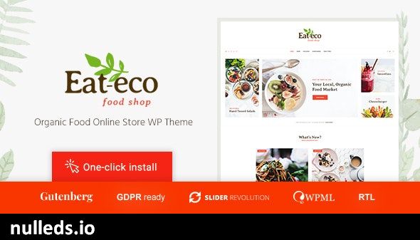 Eat Eco - Healthy & Organic Food Shop WooCommerce Theme