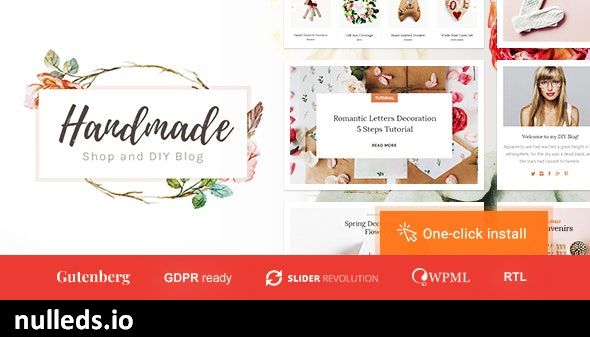 Handmade Shop - Handicraft Blog & Creative Store WordPress Theme