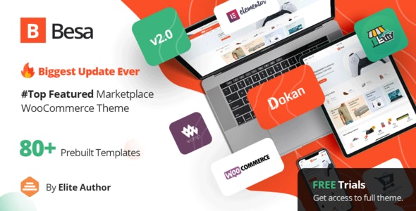 v2.2.19 Besa - Elementor Marketplace WooCommerce Theme