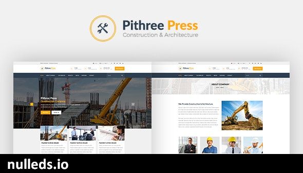 Pithree – Construction & Building WordPress Theme