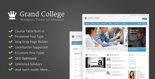 v1.3.3 Grand College - Wordpress Theme For Education