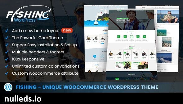 Fishing Store For WordPress Theme