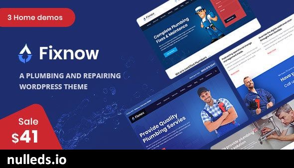 Fixnow - A Perfect Plumbing WordPress Theme