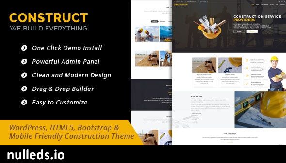 Construct - WordPress Theme for Construction Business