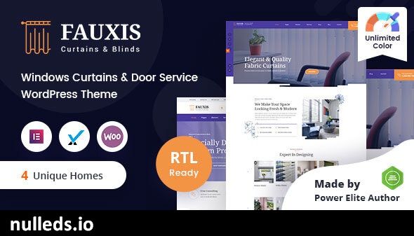 Fauxis - Windows Curtains WordPress Theme + RTL