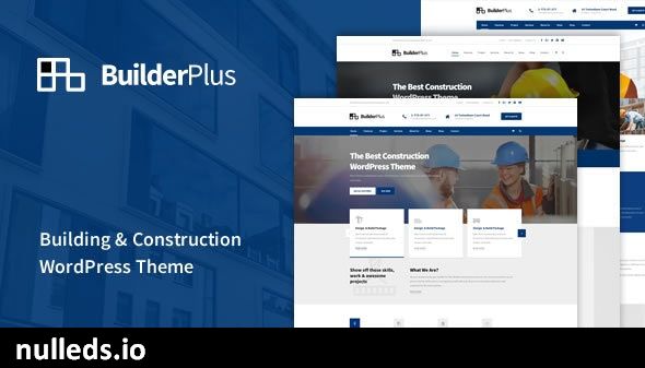 BuilderPlus - Building & Construction WordPress Theme