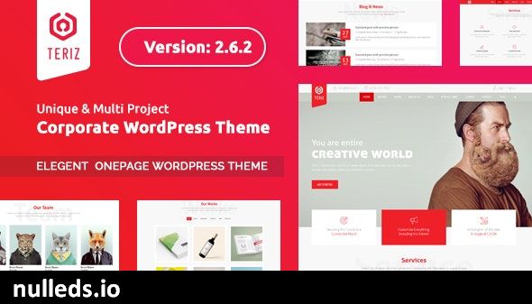 Teriz - Multipurpose Onepage WordPress Theme