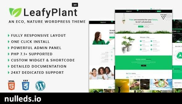 LeafyPlant - Multipurpose Environmental WordPress Theme