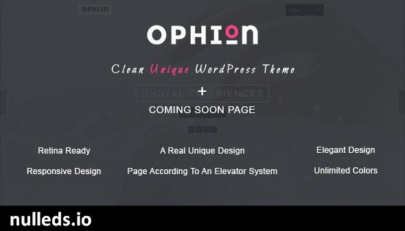 Ophion - Clean Wordpress Theme