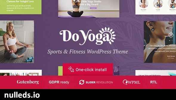 Do Yoga - Fitness Studio & Pilates Club WordPress Theme