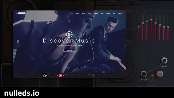 Muziq - Music Band & Musician WordPress Theme