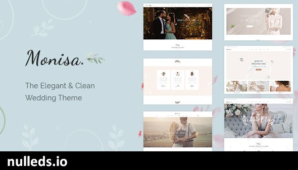 Monisa - Elegant & Clean Wedding Theme