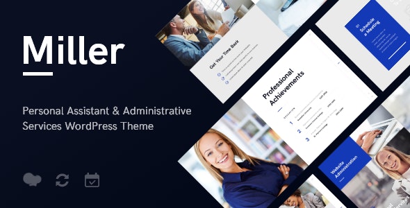 Miller | Personal Assistant & Administrative Services WordPress Theme