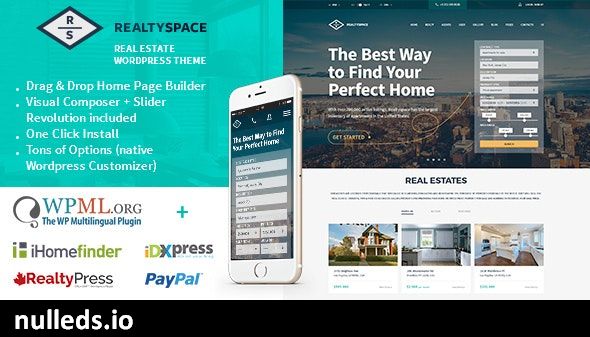 Realtyspace - Real estate WordPress Theme