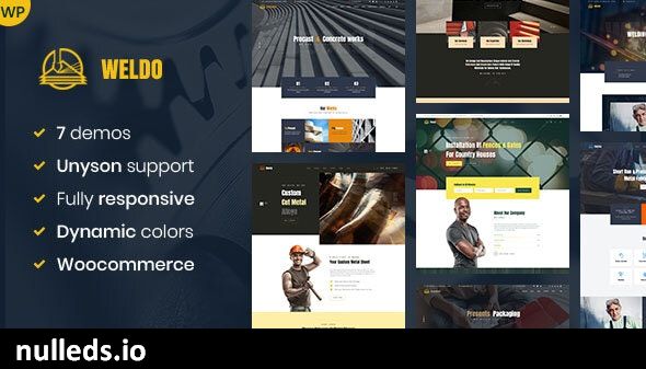 Weldo - Metal Works WordPress Theme