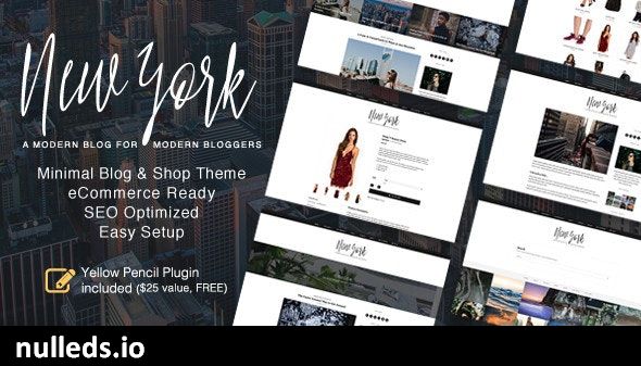 New York - WordPress Blog & Shop Theme