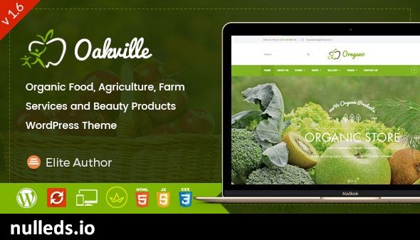 Oakville - Organic Food and Beauty Products WP Theme