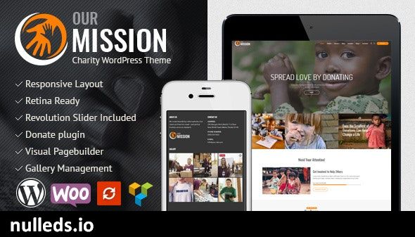 Our Mission - Charity WordPress Theme