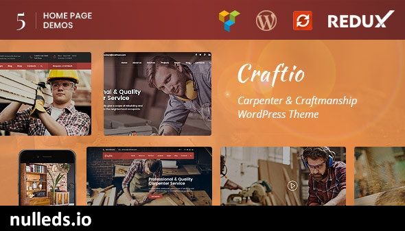 Craftio - Carpenter WordPress Theme