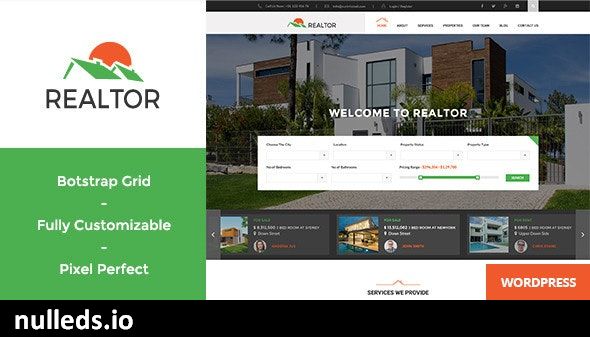 Realtor - Responsive Real Estate WordPress Theme