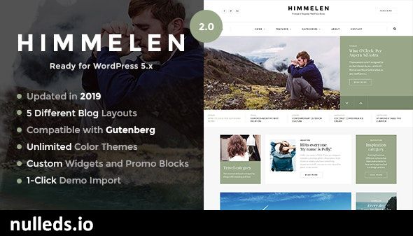 Himmelen - Personal Minimal WordPress Blog Theme