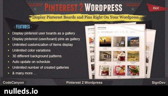 Pinterest to WordPress - WordPress Pinterest Gallery Plugin