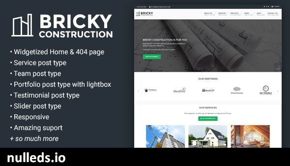 Bricky: A Construction & Builders WordPress Theme