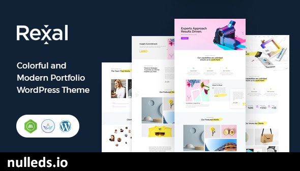 Rexal - A Colorful and Modern Multipurpose Portfolio WordPress Theme