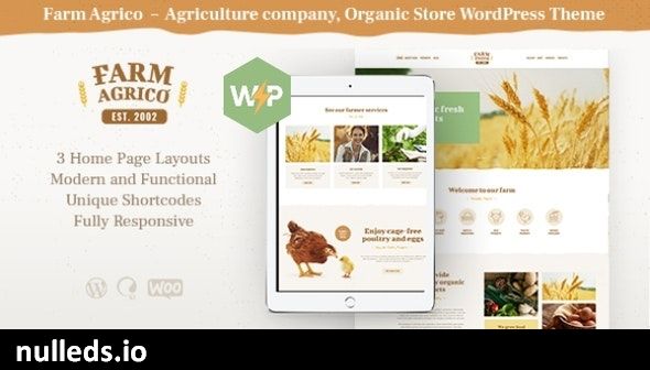 Farm Agrico | Agricultural Business & Organic Food WordPress Theme