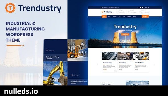 Trendustry - Industrial & Manufacturing WordPress Theme