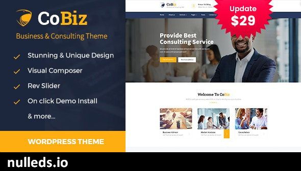 Cobiz -Business Consulting and Professional Services WordPress Theme