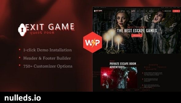 Exit Game | Real-Life Secret Escape Room WordPress Theme