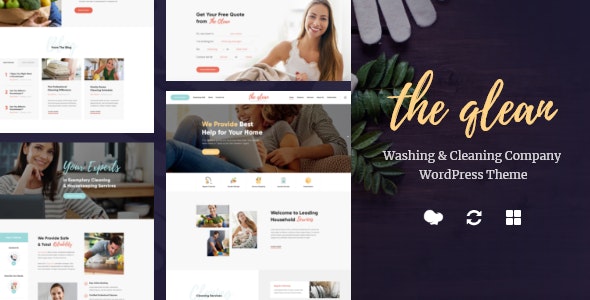 The Qlean | Housekeeping: Washing & Cleaning Company WordPress Theme