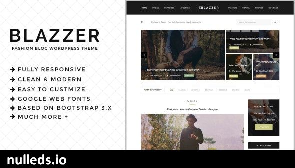 Blazzer - Personal/Fashion Blog WordPress Theme