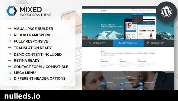 Mixed - Modern and Professional WordPress Theme