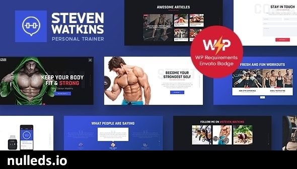 Steven Watkins | Personal Gym Trainer & Nutrition Coach WordPress Theme