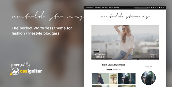 Fashion Blog Theme - Untold Stories