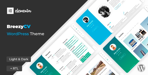 BreezyCV - Resume WordPress Theme